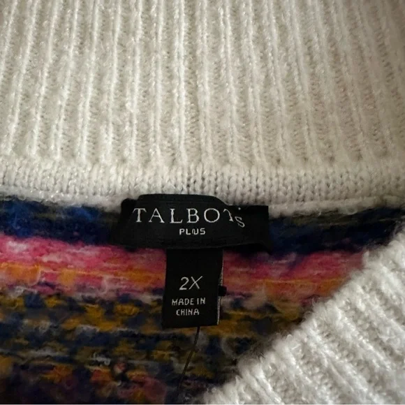 Talbots Multicolor Fair Isle Sweater - Picture 5 of 7